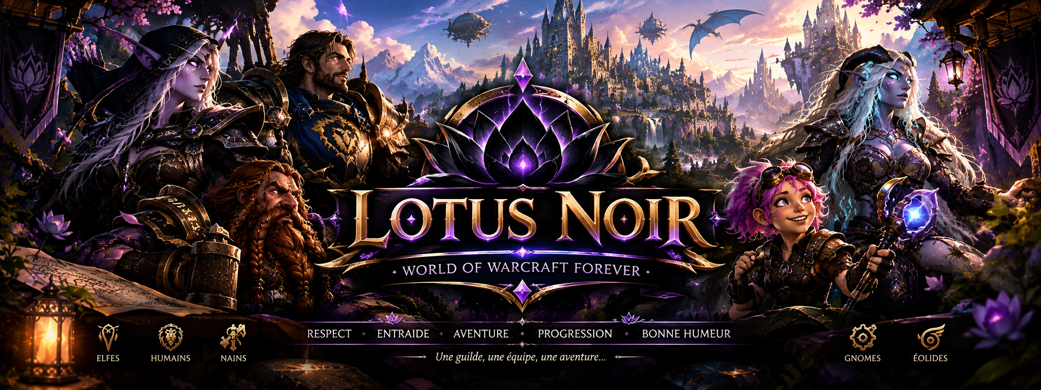 Bannière de la guilde Lotus Noir